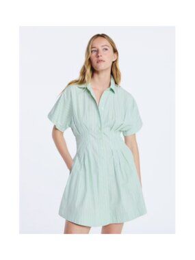 Free Assembly Women's Short Sleeve Corset Mini Dress, Sizes XS-XXL